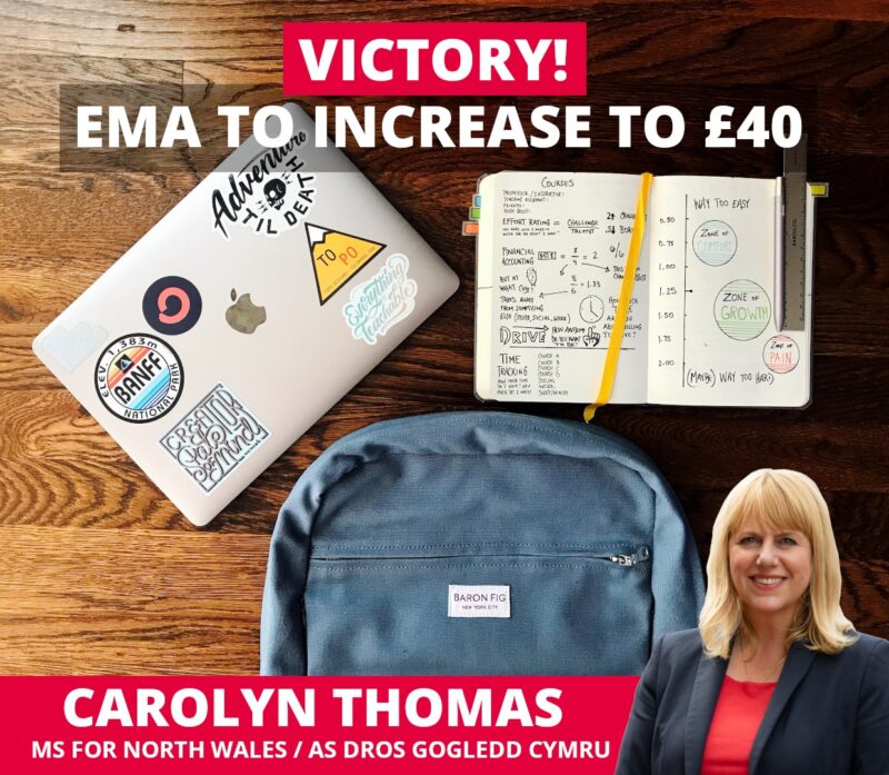 Victory! EMA to increase to £40